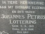 LOTTERING Johannes Petrus 1921-1955