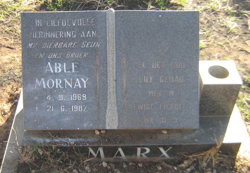MARX Abel Mornay 1969-1987