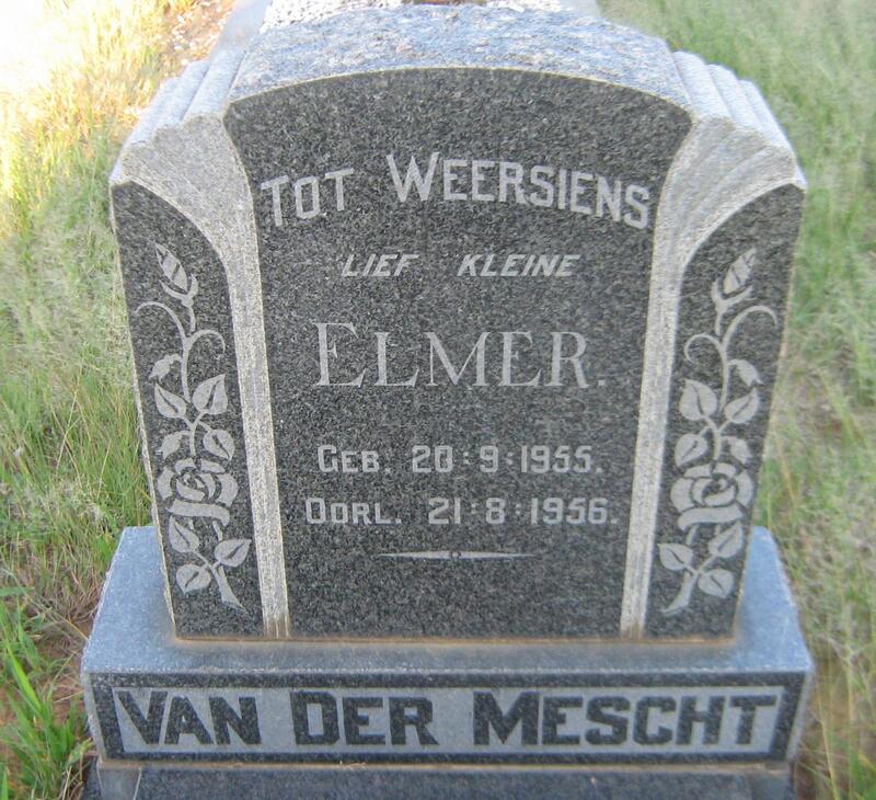 MESCHT Elmer, van der 1955-1956