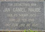 NAUDE Jan Daniel 1929-1960