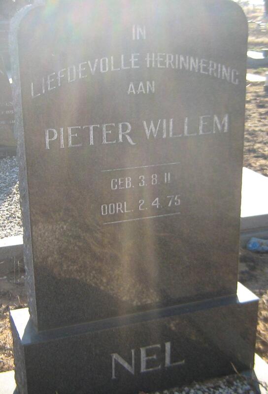 NEL Pieter Willem 1911-1975