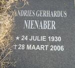 NIENABER Andries Gerhardus 1930-2006