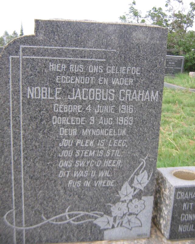 GRAHAM Noble Jacobus 1916-1963