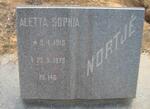 NORTJE Aletta Sophia 1915-1973