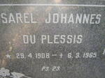 PLESSIS Sarel Johannes, du 1908-1965