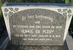 PLOOY Hennie, du 1937-1970