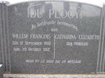 PLOOY Willem Francois, du 1893-1962 & Catharina Elizabeth PRINSLOO