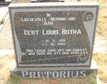PRETORIUS Gert Louis Botha 1916-1990