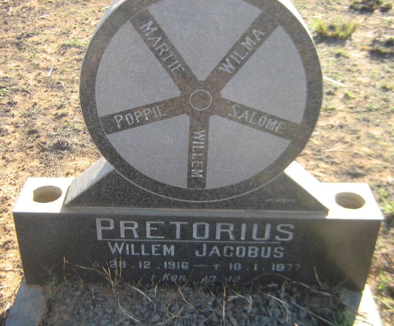 PRETORIUS Willem Jacobus 1916-1977