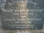 PURCHASE Philip Habin -1955 & Natalie Mary -1985