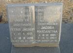 RAUTENBACH Petrus Jacobus 1921-1996 & Jacoba Margaretha 1921-1984