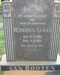 ROOYEN Hermanus Lukas, van 1886-1965