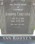 ROOYEN Johanna Christina, van 1891-1974