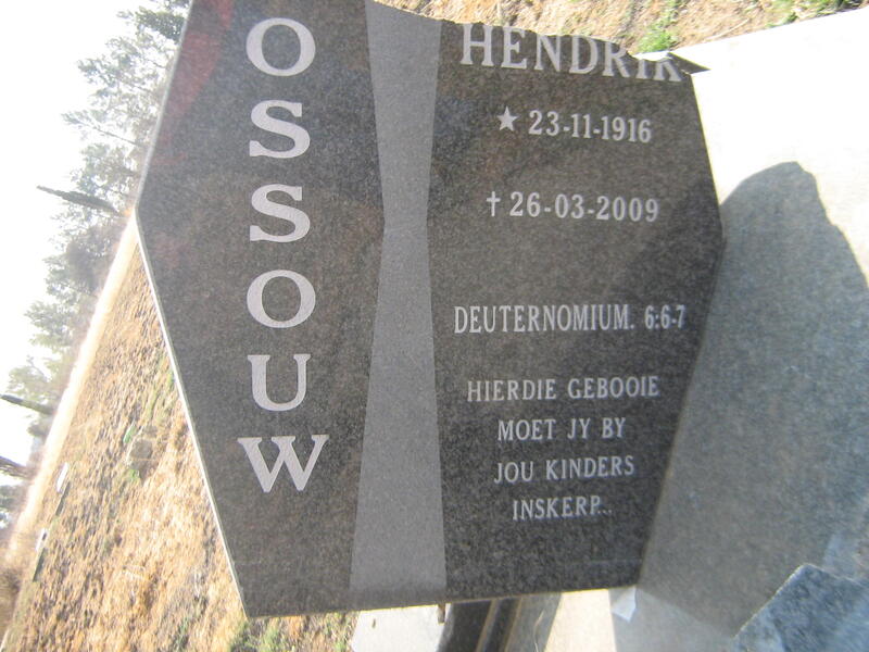 ROSSOUW Jozef Hendrik 1916-2009