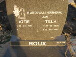 ROUX Attie 1941- & Tilla 1936-2003