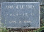 ROUX  Anna M., le 1973-1973