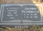 ROUX Johanna Petronella 1919-1999