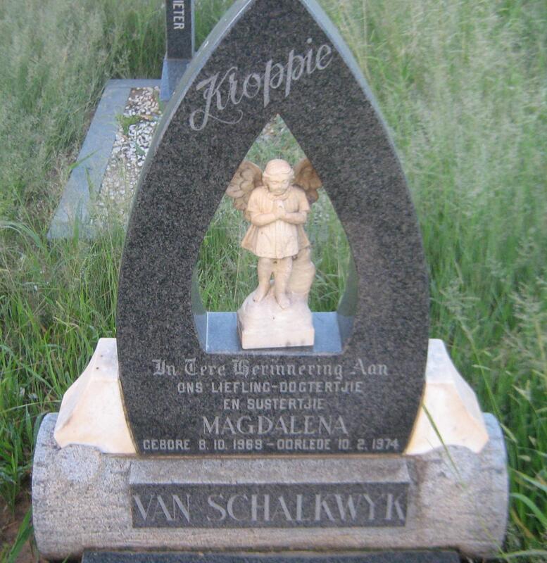 SCHALKWYK Magdalena, van 1969-1974