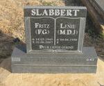 SLABBERT F.G. 1945-2007 & M.D.J. 1950-