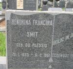 SMIT Hendrina Francina nee DU PLESSIS 1895-1961