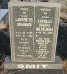 SMIT Lambertus Johannes 1916-1999 & Cornelia Agatha Wilhelmina 1928-
