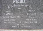 SMIT Samuel Jacobus Adriaan 1924-1962 & Louisa Amy 1927-2010