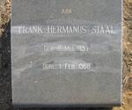 STAAL Frank Hermanus 1897-1968