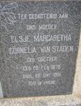 STADEN Elsje Margaretha Cornelia, van nee COETZER 1875-1961