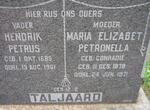TALJAARD Hendrik Petrus 1885-1961 & Maria Elizabeth Petronella CONRADIE  1878-1971