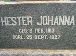 VENTER Hester Johanna 1913-1927