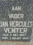 VENTER Jan Hercules 1867-1940 & Johanna M.S. STEYN 1871-1929
