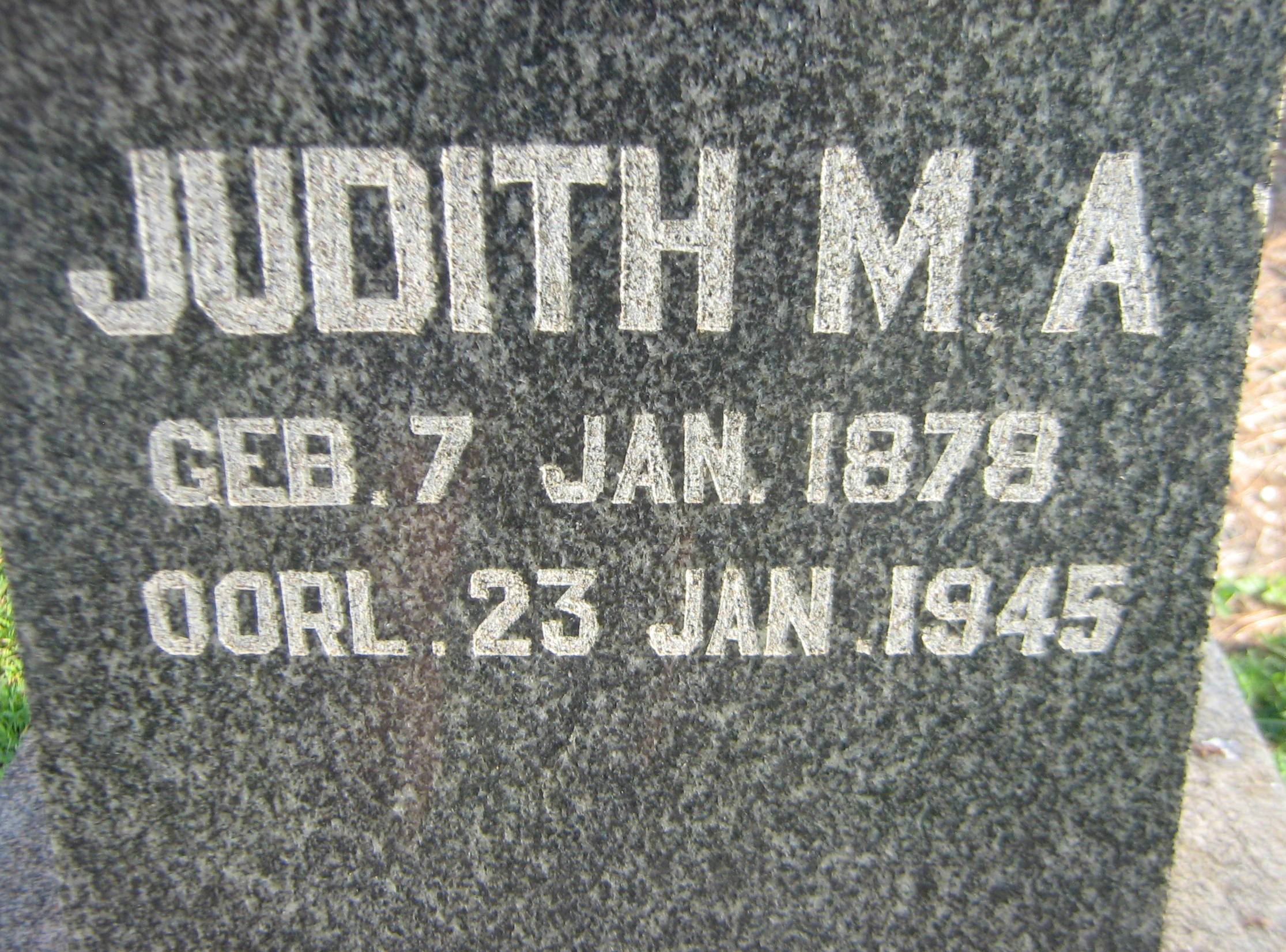 VENTER Judith M.A. 1878-1945