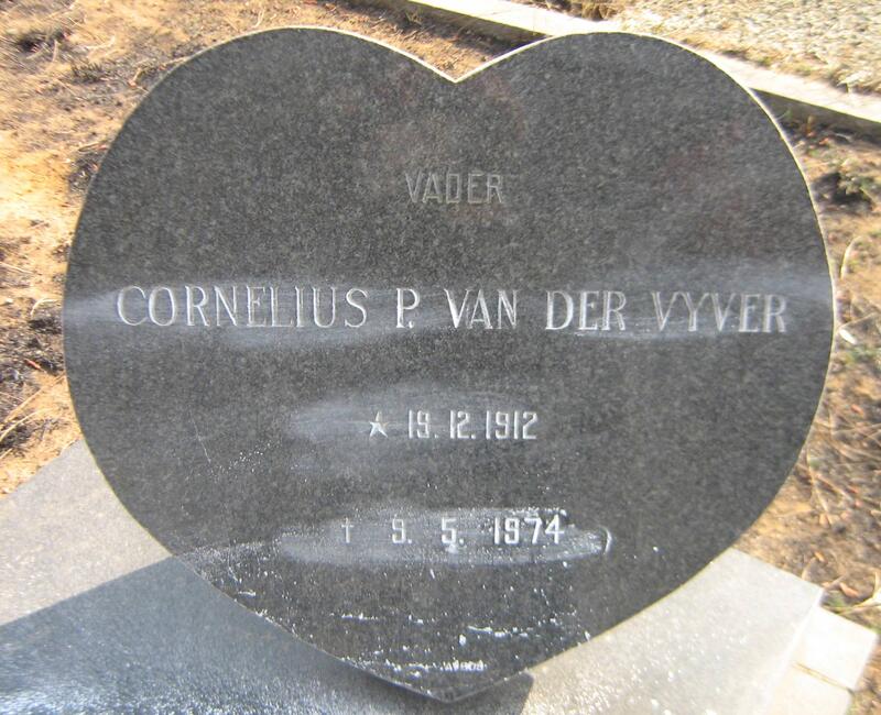 VYVER Cornelius P., van der 1912-1974