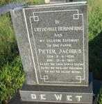 WET Pieter Jacobus, de 1930-1971