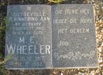WHEELER M.E. 1917-1992