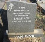 WYK Sarah Ann, van 1899-1980