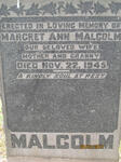 MALCOLM Margret Ann -1945