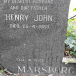 MARSBURG Henry John -1959