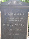MARSBURG Henry Nezar 1926-1965