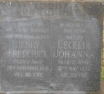 MARSHALL Henry Frederick -1950 & Cecelia Johanna -1973