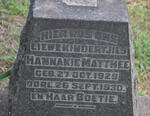 MATTHEE Hannakie 1929-1930 :: MATTHEE ?