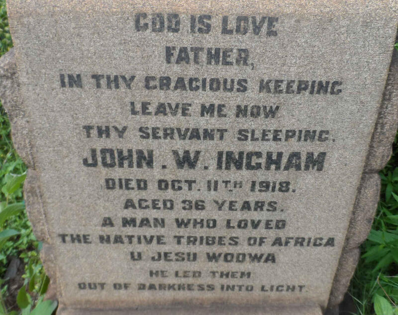 INGHAM John W. -1918