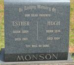 MONSON Hugh 1874-1954 & Esther 1884-1921