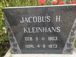 KLEINHANS Jacobus H. 1903-1973