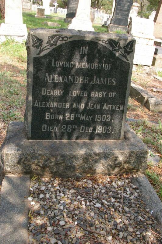 AITKEN Alexander James 1903-1903