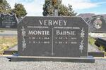VERWEY Montie 1918-2010 & Babsie 1922-1996