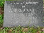 LANGTON Alfred Cole 1915-1986