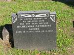 JACOBS Wilhelmina Catherine 1921-1967