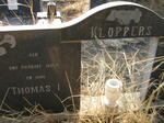 KLOPPERS Thomas I. 1920- & Hilda M. LE GRANGE 1919-1984 