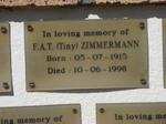 ZIMMERMANN F.A.T. 1915-1998
